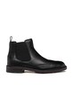 Topánky chelsea Geox U WALK PLEASURE C usňová koža čierna U46HAC.00064.C9999