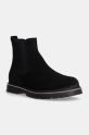 Birkenstock botine din piele intoarsa Highwood Slip On Mid casual negru 1028138