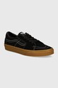 Semišové tenisky Vans SK8-Low semišová koža čierna VN0009QRCJJ1