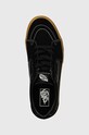 Vans tenisi din piele intoarsa SK8-Low negru VN0009QRCJJ1