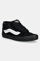 Vans sneakers Knu Mid piele întoarsă negru VN000CQ9B8C1