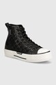 Кеди Karl Lagerfeld KAMPUS MAX лицьова шкіра чорний KL50454.H07