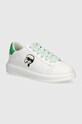 Karl Lagerfeld sneakersy skórzane KAPRI MENS Planet friendly biały KL52528.01F