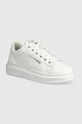 Kožené tenisky Karl Lagerfeld KAPRI MENS Planet friendly biela KL52575N.01W