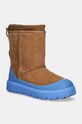 Зимові чоботи UGG Classic Short Weather Hybrid синтетичний коричневий 1143992.CBG