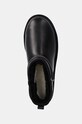 Кожаные сапоги UGG Classic Ultra Mini Lthr Regen чёрный 1158191.BLK