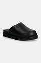 Calvin Klein Jeans klapki skórzane HOME CLOG LTH czarny YM0YM01181