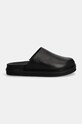 Usnjeni natikači Calvin Klein Jeans HOME CLOG LTH YM0YM01181 črna AW24