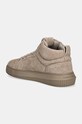 Încălțăminte Calvin Klein Jeans sneakers din piele intoarsă CHUNKY CUPSOLE HIGH SUEDE YM0YM01128 bej