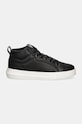 Calvin Klein Jeans sneakersy skórzane CHUNKY CUPSOLE CLEAN HIGH YM0YM01120 czarny AW24