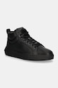 Kožené tenisky Calvin Klein Jeans CHUNKY CUPSOLE CLEAN HIGH nízky čierna YM0YM01120