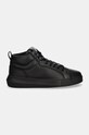 Кожаные кроссовки Calvin Klein Jeans CHUNKY CUPSOLE CLEAN HIGH YM0YM01120 чёрный AW24