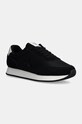 Кроссовки Calvin Klein Jeans RETRO RUNNER ICONIC SNK замш чёрный YM0YM01119