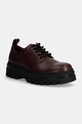 Calvin Klein Jeans bőr félcipő LUGGED DERBY SHOE LTH hétköznapi burgundia YM0YM01085