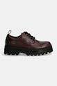 Calvin Klein Jeans bőr félcipő LUGGED DERBY SHOE LTH YM0YM01085 burgundia AW24