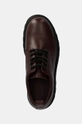 Kožené poltopánky Calvin Klein Jeans LUGGED DERBY SHOE LTH burgundské YM0YM01085