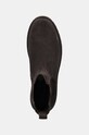 Calvin Klein Jeans ghete chelsea de piele EVA BOOT MID CHELSEA ICONIC DR maro YM0YM01080