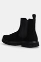 Boty Kožené kotníkové boty Calvin Klein Jeans EVA BOOT MID CHELSEA ICONIC DR YM0YM01080 černá