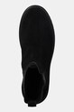 Kožené kotníkové boty Calvin Klein Jeans EVA BOOT MID CHELSEA ICONIC DR černá YM0YM01080