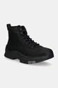 Шкіряні черевики Calvin Klein Jeans HYBRID WP BOOT LACEUP REBELLIOUS лицьова шкіра чорний YM0YM01077
