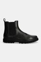 Calvin Klein Jeans ghete de piele EVA BOOT MID CHELSEA UNIFORM DR YM0YM01072 negru AW24