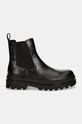 Calvin Klein Jeans sztyblety skórzane LUGGED CHELSEA BOOT LTH YM0YM01069 czarny AW24