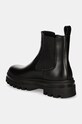 Obuwie Calvin Klein Jeans sztyblety skórzane LUGGED CHELSEA BOOT LTH YM0YM01069 czarny
