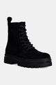 Замшеві черевики Calvin Klein Jeans LUGGED LACE ZIP BOOT OXF HR SU без утеплення чорний YM0YM01068