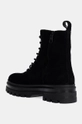 Încălțăminte Calvin Klein Jeans cizme din piele intoarsa LUGGED LACE ZIP BOOT OXF HR SU YM0YM01068 negru