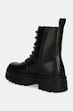 Obuwie Calvin Klein Jeans trapery skórzane LUGGED LACE ZIP BOOT OXF LTH YM0YM01066 czarny