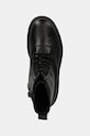 Calvin Klein Jeans trapery skórzane LUGGED LACE ZIP BOOT OXF LTH czarny YM0YM01066