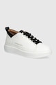 Alexander Smith sneakers din piele Wembley mic de statură alb ASBAWYM2261WBK
