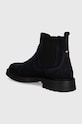 Obuwie Tommy Hilfiger sztyblety zamszowe HILFIGER COMFORT LWT SUEDE CHEL FM0FM05104 granatowy