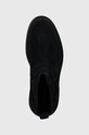 Tommy Hilfiger botine din piele intoarsa HILFIGER COMFORT LWT SUEDE CHEL bleumarin FM0FM05104