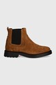 Замшеві черевики Tommy Hilfiger HILFIGER COMFORT LWT SUEDE CHEL FM0FM05104 коричневий AW24