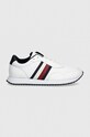 Tommy Hilfiger bőr sportcipő RUNNER EVO LTH MIX ESS FM0FM05121 fehér AW24
