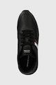 Tommy Hilfiger sneakers din piele RUNNER EVO LTH MIX ESS negru FM0FM05121