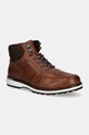 Шкіряні черевики Tommy Hilfiger CORPORATE WARM OUTDOOR LTH BOOT лицьова шкіра коричневий FM0FM05148