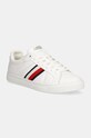 Кросівки Tommy Hilfiger ICON COURT LTH STRIPES лицьова шкіра білий FM0FM05163
