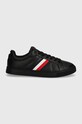 Tommy Hilfiger sneakers ICON COURT LTH STRIPES FM0FM05163 negru AW24