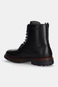 Încălțăminte Tommy Hilfiger ghete de piele HILFIGER WARM LTH BROGUE BOOT FM0FM05195 negru