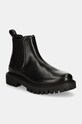 Шкіряні черевики Tommy Hilfiger CASUAL HILFIGER CHUNKY LTH CHELS лицьова шкіра чорний FM0FM05197