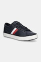 Tommy Hilfiger sneakersy skórzane TH HI VULC CORE CLEAT STRIPES niska granatowy FM0FM05199