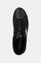 Tommy Hilfiger sneakers din piele TH HI VULC CORE CLEAT STRIPES negru FM0FM05199
