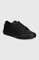 Tommy Hilfiger sneakersy skórzane TH HI VULC STREET RWB LTH LOW niska czarny FM0FM05201