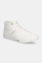 Sneakers boty Tommy Hilfiger TH HI VULC STREET RWB LTH vysoký bílá FM0FM05202