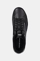 Δερμάτινα αθλητικά παπούτσια Tommy Hilfiger COURT THICK CUPSOLE LEATHER μαύρο FM0FM05208