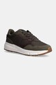 Sneakers boty Tommy Hilfiger FASTON CORDURA MIX semišová kůže zelená FM0FM05218