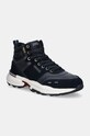 Tenisky Tommy Hilfiger M RUNNER CORDURA HI LTH MIX semišová koža tmavomodrá FM0FM05222