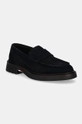 Semišové mokasíny Tommy Hilfiger HILFIGER COMFORT LWT SDE LOAFER casual tmavomodrá FM0FM05263